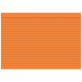 Karteikarten | A5, liniert, orange, 100 Stück